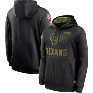Houston Texans Men's 2020 Salute to Service Sideline Performance Pullover Hoodie - Black