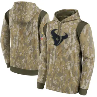 Houston Texans Men's 2021 Salute to Service Therma Performance Pullover Hoodie - Camo