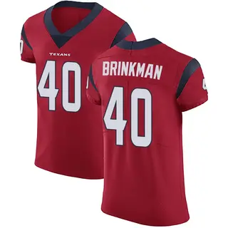 Houston Texans Men's Austin Brinkman Elite Alternate Vapor Untouchable Jersey - Red
