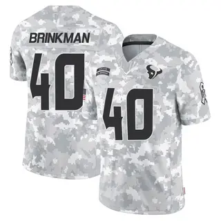 Houston Texans Men's Austin Brinkman Limited 2024 Salute to Service Jersey - Arctic Camo