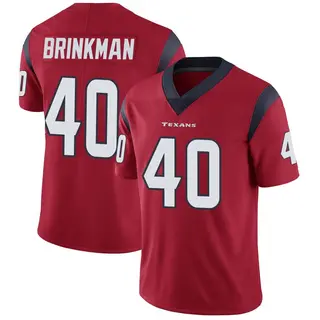 Houston Texans Men's Austin Brinkman Limited Alternate Vapor Untouchable Jersey - Red