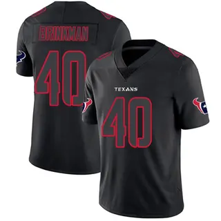 Houston Texans Men's Austin Brinkman Limited Jersey - Black Impact