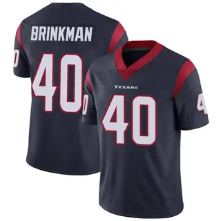 Houston Texans Men's Austin Brinkman Limited Team Color Vapor Untouchable Jersey - Navy Blue