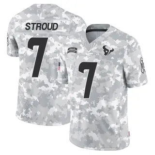 Houston Texans Men's C.J. Stroud Limited 2024 Salute to Service Jersey - Arctic Camo