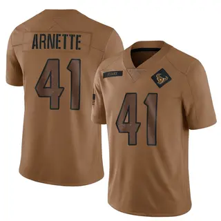 Houston Texans Men's Damon Arnette Limited 2023 Salute To Service Jersey - Brown