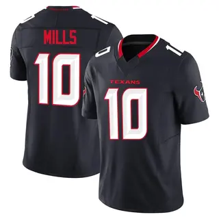 Houston Texans Men's Davis Mills Limited Alternate Vapor F.U.S.E. Jersey - Navy
