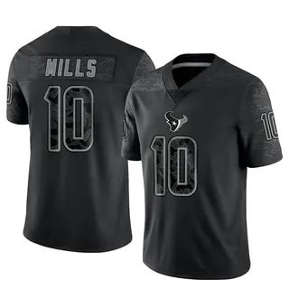 Houston Texans Men's Davis Mills Limited Reflective Jersey - Black