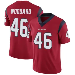 Houston Texans Men's Jackson Woodard Limited Alternate Vapor Untouchable Jersey - Red