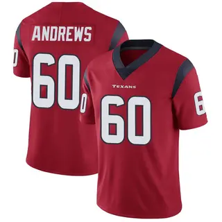 Houston Texans Men's Jake Andrews Limited Alternate Vapor Untouchable Jersey - Red