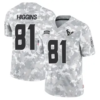 Houston Texans Men's Jayden Higgins Limited 2024 Salute to Service Jersey - Arctic Camo