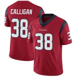 Houston Texans Men's Keydrain Calligan Limited Alternate Vapor Untouchable Jersey - Red