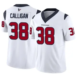 Houston Texans Men's Keydrain Calligan Limited Vapor F.U.S.E. Jersey - White