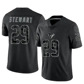 Houston Texans Men's M.J. Stewart Limited Reflective Jersey - Black