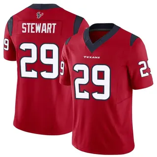 Houston Texans Men's M.J. Stewart Limited Vapor F.U.S.E. Jersey - Red