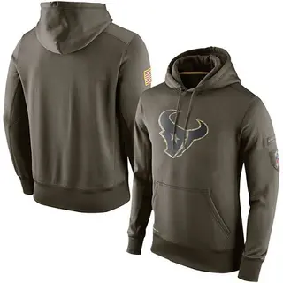 Houston Texans Men's Salute to Service KO Performance Hoodie - Olive