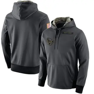 Houston Texans Men's Salute to Service Player Performance Hoodie - Anthracite