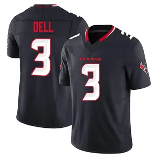 Houston Texans Men's Tank Dell Limited Alternate Vapor F.U.S.E. Jersey - Navy