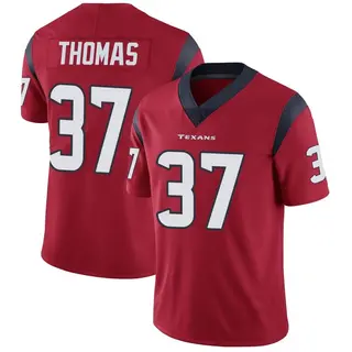 Houston Texans Men's Tavierre Thomas Limited Alternate Vapor Untouchable Jersey - Red
