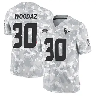 Houston Texans Men's Wade Woodaz Limited 2024 Salute to Service Jersey - Arctic Camo
