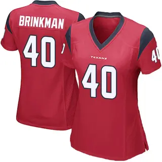 Houston Texans Women's Austin Brinkman Game Alternate Jersey - Red