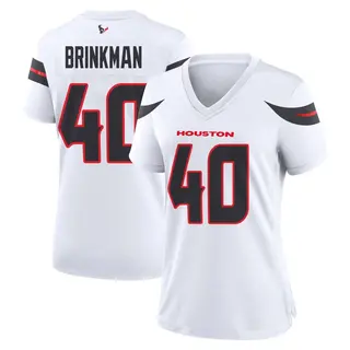 Houston Texans Women's Austin Brinkman Game Jersey - White