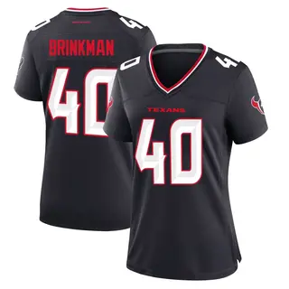 Houston Texans Women's Austin Brinkman Game Team Jersey - Navy