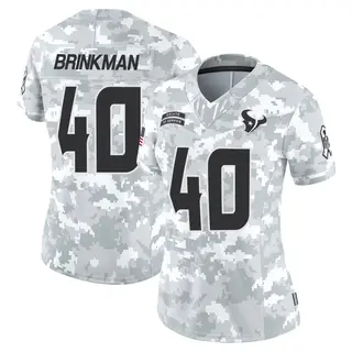 Houston Texans Women's Austin Brinkman Limited 2024 Salute to Service Jersey - Arctic Camo