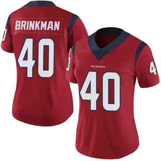 Houston Texans Women's Austin Brinkman Limited Alternate Vapor Untouchable Jersey - Red