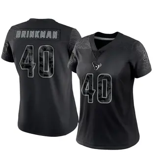 Houston Texans Women's Austin Brinkman Limited Reflective Jersey - Black