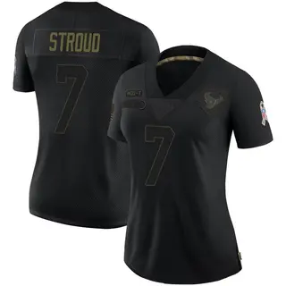 Houston Texans Women's C.J. Stroud Limited 2020 Salute To Service Jersey - Black
