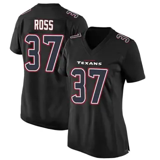Houston Texans Women's D'Angelo Ross Game Fashion Jersey - Black