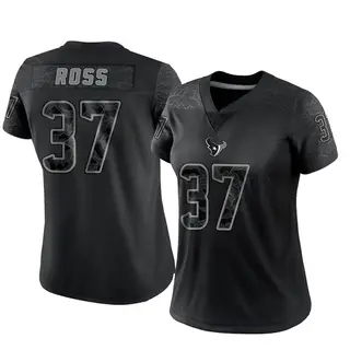 Houston Texans Women's D'Angelo Ross Limited Reflective Jersey - Black