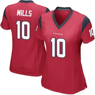 Houston Texans Women's Davis Mills Game Alternate Jersey - Red