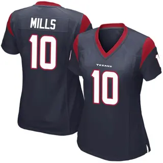 Houston Texans Women's Davis Mills Game Team Color Jersey - Navy Blue
