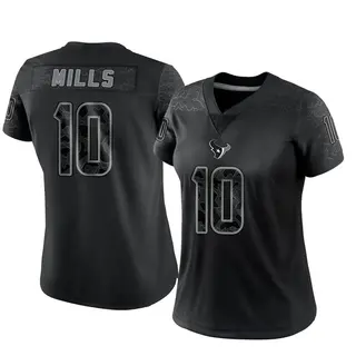 Houston Texans Women's Davis Mills Limited Reflective Jersey - Black