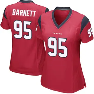Houston Texans Women's Derek Barnett Game Alternate Jersey - Red
