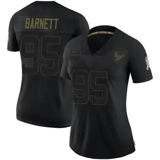 Houston Texans Women's Derek Barnett Limited 2020 Salute To Service Jersey - Black