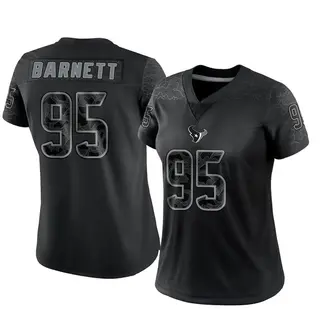 Houston Texans Women's Derek Barnett Limited Reflective Jersey - Black