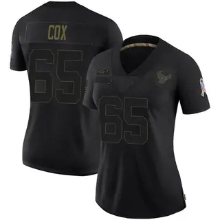 Houston Texans Women's Eli Cox Limited 2020 Salute To Service Jersey - Black
