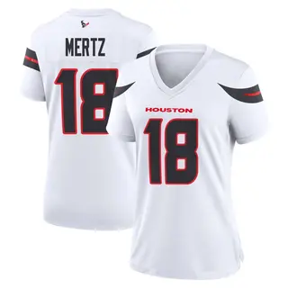 Houston Texans Women's Graham Mertz Game Jersey - White