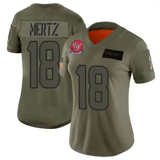 Houston Texans Women's Graham Mertz Limited 2019 Salute to Service Jersey - Camo
