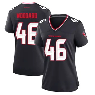 Houston Texans Women's Jackson Woodard Game Team Jersey - Navy