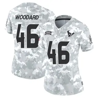 Houston Texans Women's Jackson Woodard Limited 2024 Salute to Service Jersey - Arctic Camo