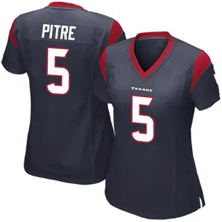 Houston Texans Women's Jalen Pitre Game Team Color Jersey - Navy Blue
