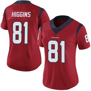 Houston Texans Women's Jayden Higgins Limited Alternate Vapor Untouchable Jersey - Red