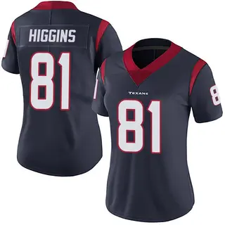 Houston Texans Women's Jayden Higgins Limited Team Color Vapor Untouchable Jersey - Navy Blue
