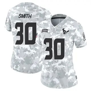 Houston Texans Women's Jaylin Smith Limited 2024 Salute to Service Jersey - Arctic Camo