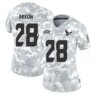 Houston Texans Women's Joe Mixon Limited 2024 Salute to Service Jersey - Arctic Camo