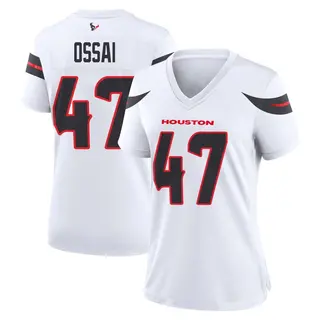 Houston Texans Women's K.C. Ossai Game Jersey - White