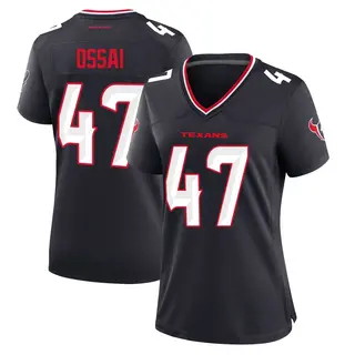 Houston Texans Women's K.C. Ossai Game Team Jersey - Navy